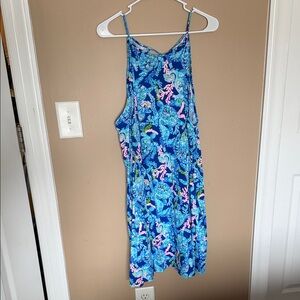 Lilly Pulitzer Blue and Pink Mini Dress